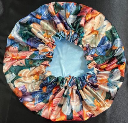 Medium "Satin Floral" Bonnet