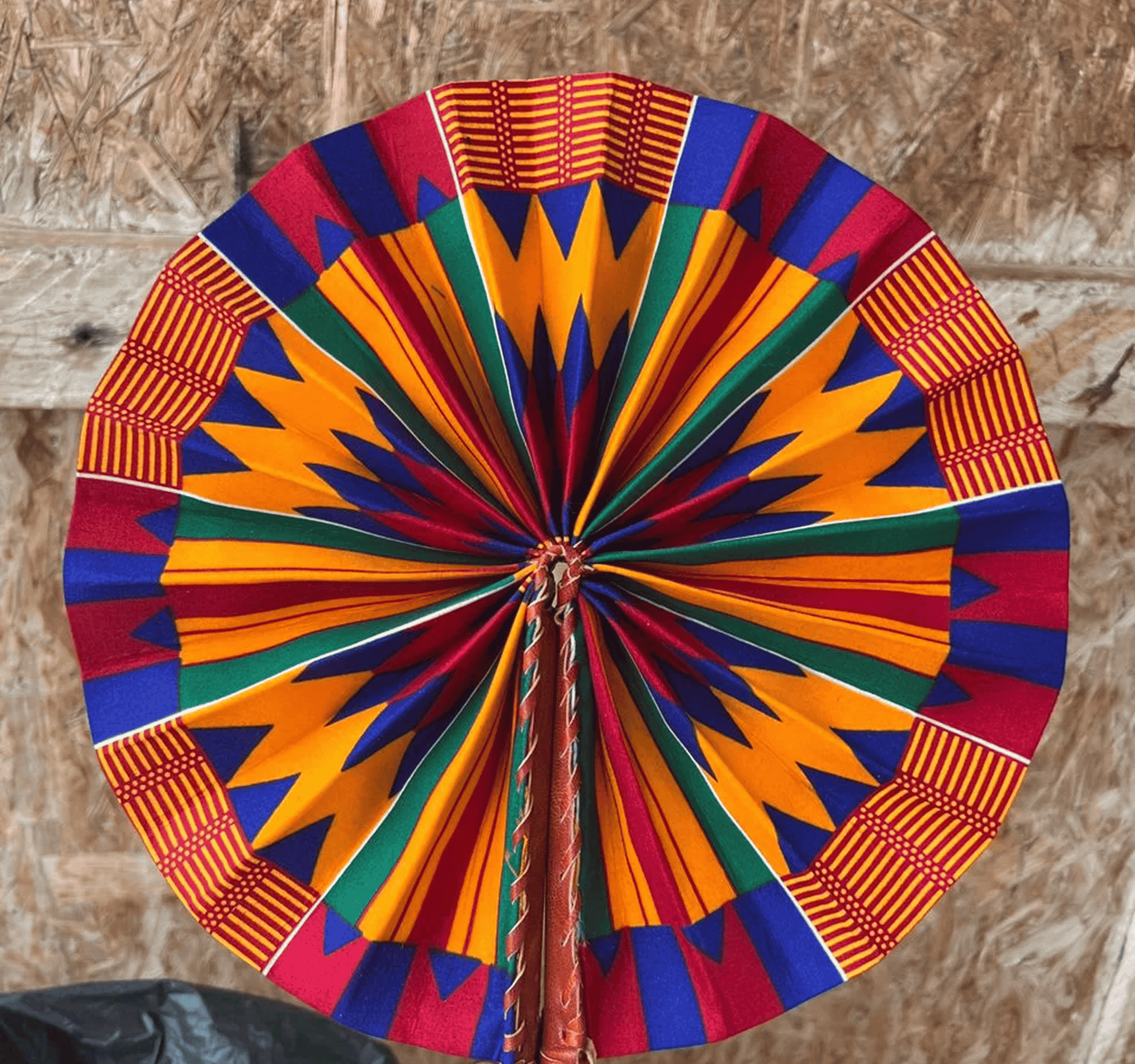 Beautiful Multi-colored African Fan (1)