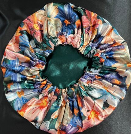 Medium "Satin Floral" Bonnet